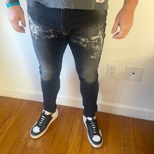 Diesel Men’s slim black jeans size 31, distressed